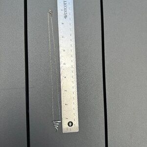 Tiffany & Co Silver Paloma Picasso Scribble Zig Zag Pendant, 16" chain